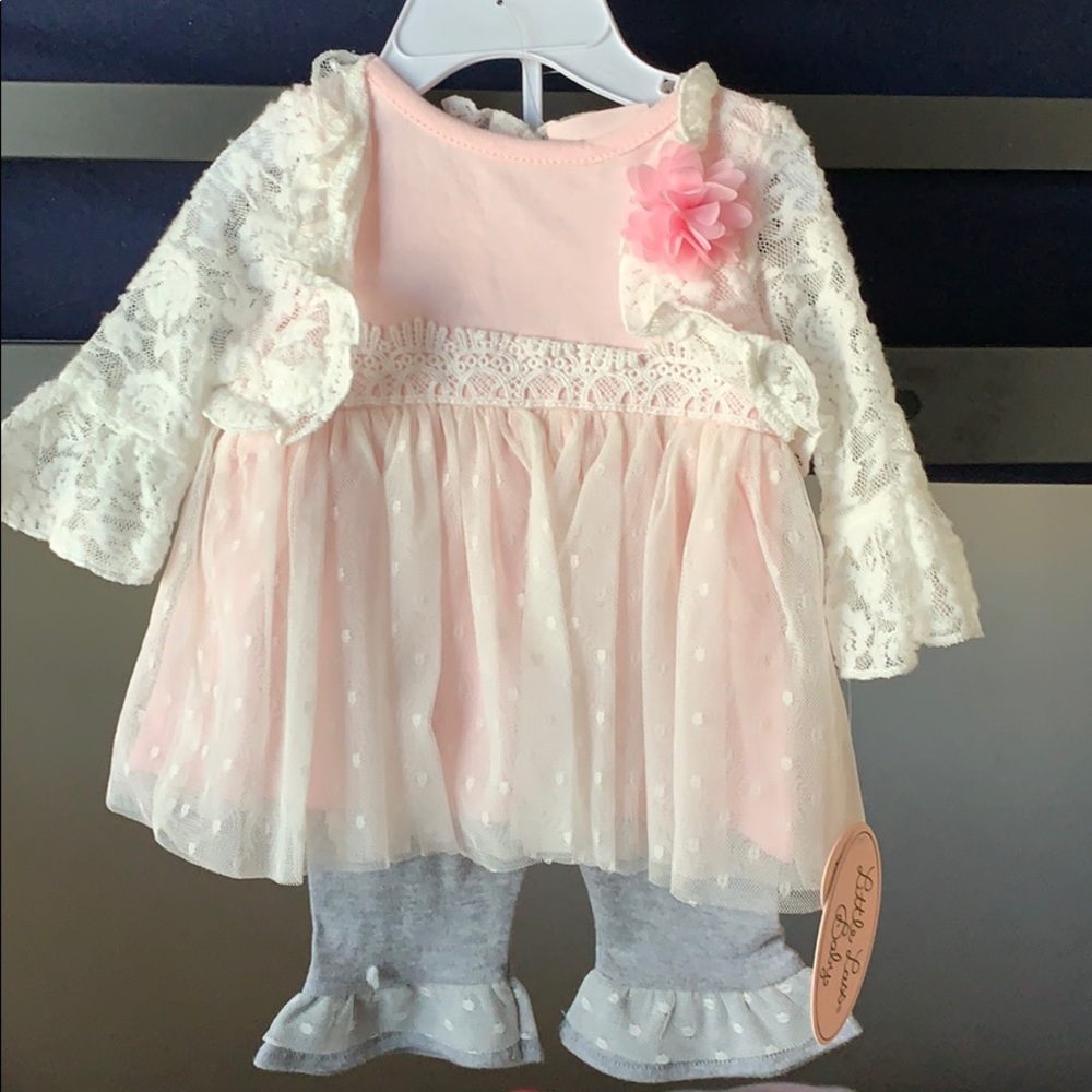 Little lass baby blouse and leggings